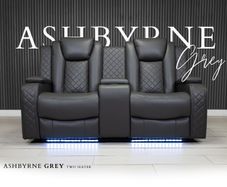 2 Seater Ashbyrne Electric Leather Recliner Sofa