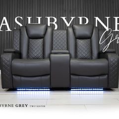 2 Seater Ashbyrne Electric Leather Recliner Sofa