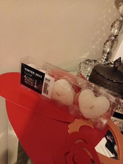 Heart shape candles