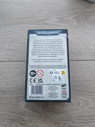 Warhammer 40k Chapter Approved Mission Deck