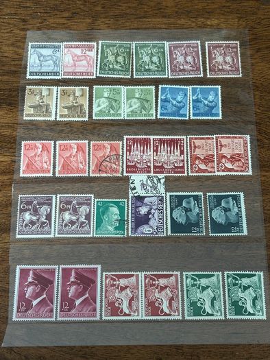 Germany 1872-1945 Reich Collection lot stock 1200+ stamps and 2 Mint sheets
