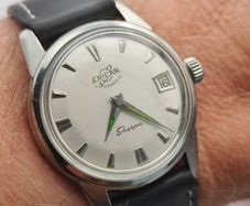 Enicar Sherpa Ultrasonic Early 1958  Epsa Patent Case