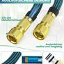 100FT Expandable Garden Hose Pipe with 10 Function Nozzle - Upgraded 3-Layer Latex No-Kink Flexible Water Hose with 1/2" 3/4" Connectors, Expanding Water Hose for Gardening, Washing & Cleaning Image 6