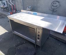 Stainless steel hot cupboard
