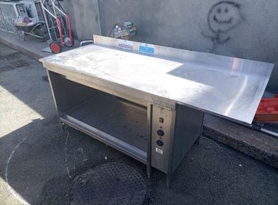 Stainless steel hot cupboard