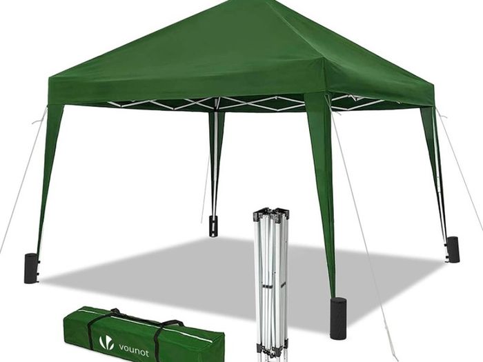 3x3m Pop Up Gazebo with 4 Leg Weight Bags, Folding Party Tent for Garden Outdoor, Green (FREE POSTAGE)