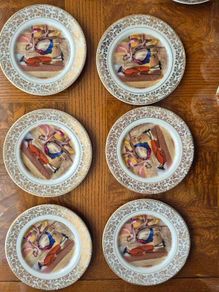 Vintage English Tea & Dessert Display Set, Sadler Teapot & Cries of London Plates