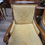 Pair of Vintage Empire Style Mahogany Armchairs Image 3