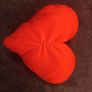 Valentine Red Velvet Love Heart Cushion Image 2
