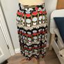 AKOX Printed Small Pleated MIDI Belted Skirt Image 3