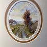picture a small watercolour signed in a walnut frame Image 2