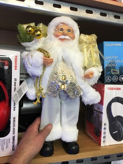40 cm Standing Santa Claus