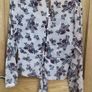 Red rose chiffon top size 16 Image 4