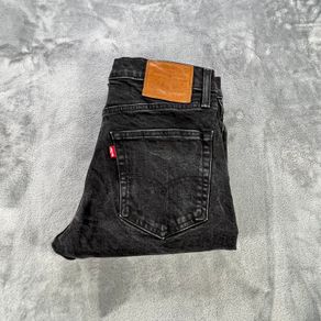 Levis 502 Mens Jeans Black - W30 L29.5 Slim Fit Stretch Premium Denim - Big E
