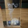 Two  3D Glass Paperweights Image 5
