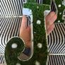 New bespoke 21.5cm high pre lit JOY sign with faux moss Image 5