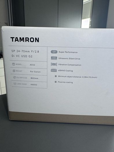 Tamron SP 24-70mm f/2.8 Di VC USD G2 | Canon EF | Excellent Condition