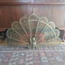 Vintage Brass Peacock Fan folding firescreen Image 3