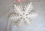 Tinseled Snowflake Decoration for Sale