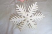 Tinseled Snowflake Decoration for Sale