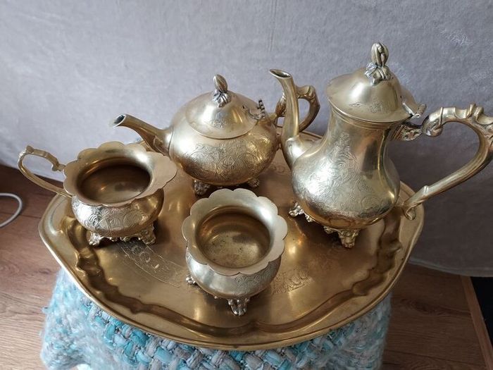 Brass Tea/Coffee Set 5 pieces