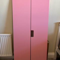 Ikea Stuva pink wardrobe doors with soft close hinges