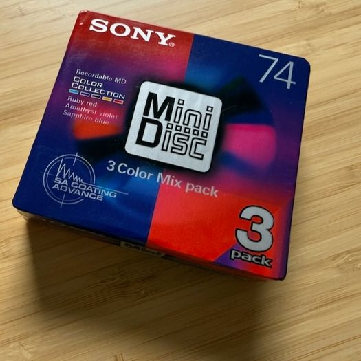 New Sony Color Mix minidiscs - 3 pack