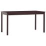 9 Piece Dining Set Pinewood Dark Brown Image 3