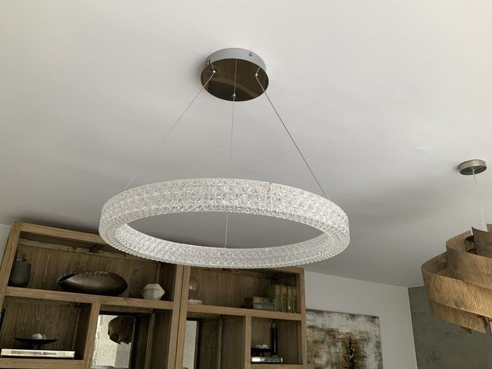 Stunning Round crystal pendant light