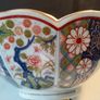 9" Vintage Japanese Armani Lotus Flower Vase Image 3