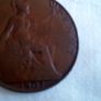 1907 Copper Pennies. Image 2