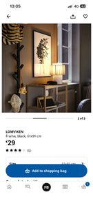 Ikea Lomviken Picture frames x 3