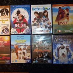 DVD Collection Bundle of dog movies kids classics Beethoven 101 Dalmations Homeward Bound Disney