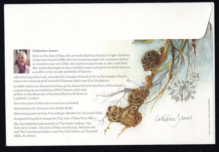2014 Isle of Man Winter Flora Miniature Sheet Commemorative Stamp First Day Cover (FDC)