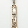 Vintage 925 Sterling Silver Egyptian Pharaoh Necklace Image 4