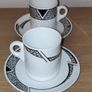 Wedgwood Bone China Hotelware 4 demitasse coffee cups with saucers Image 5