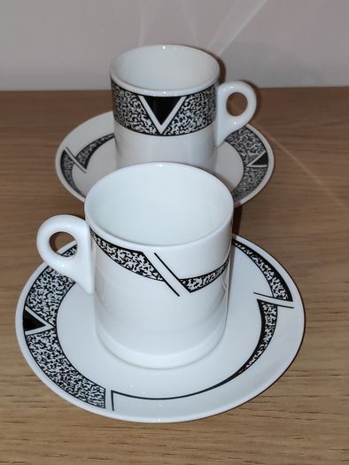 Wedgwood Bone China Hotelware 4 demitasse coffee cups with saucers