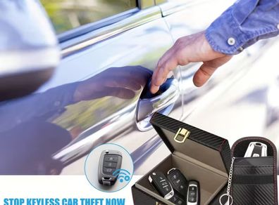 New car must have Faraday Box And Two Faraday Bags, a Carbon Fiber Signal Interceptor