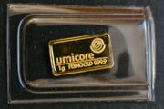 Gold Bar 1 Gram 999.9 Umicore