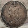 United Kingdom 1889 Silver Crown Queen Victoria Coin Image 2