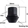 20 x New Black Nuts + Washer- Ford - Fiesta, Focus, Mondeo (UB20) Delivery Image 5