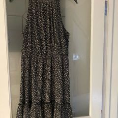 High neck dress.