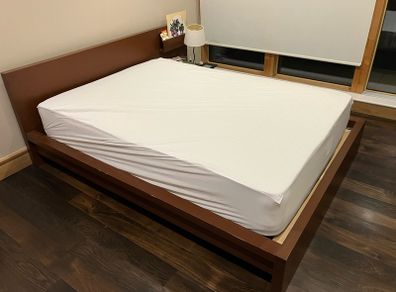 Bed Frame and bedside table