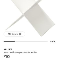 Kallax X shelf dividers x 5