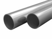 2 pcs Stainless Steel Tubes Round V2A 2m 48x1.8mm