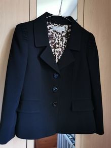 NEW - TAHARI black wool Blazer SIZE 10