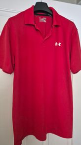 Red Under Armour Polo Shirt
