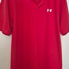 Red Under Armour Polo Shirt