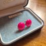 Vintage Pink Earrings Image 2