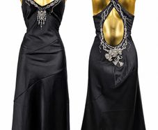 vintage karen millen embellished satin maxi dress occasion wedding party